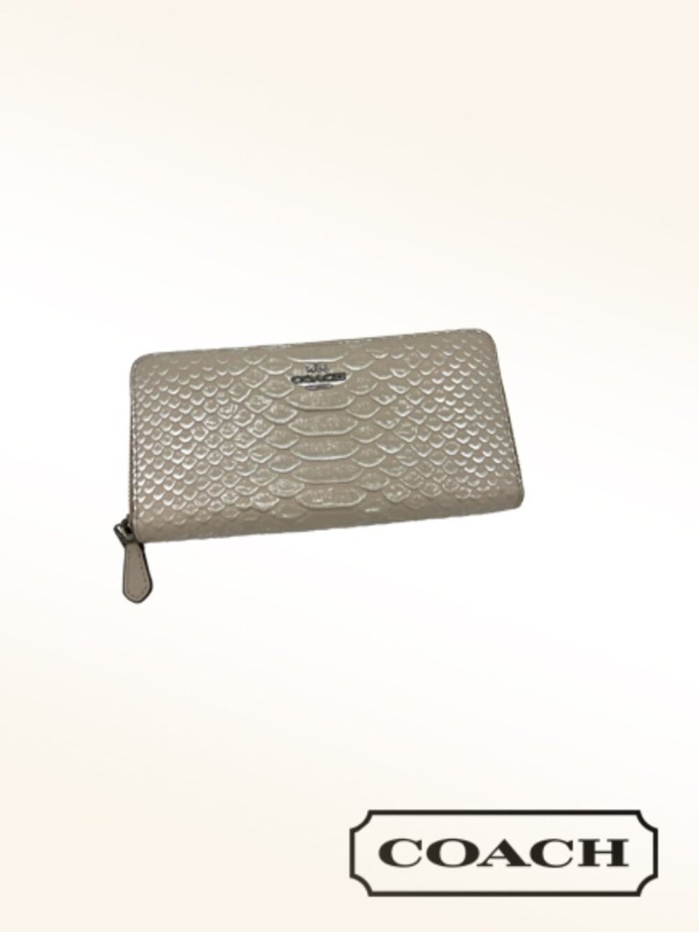 Coach Snake-Embossed Accordion Wallet * Clearance Rack*